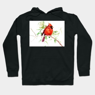 Cardinal Bird Hoodie